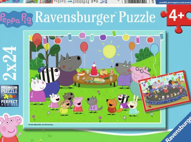 Ravensburger: Peppa Pig (Greta Gris) - It's Party Time! (2 x 24)