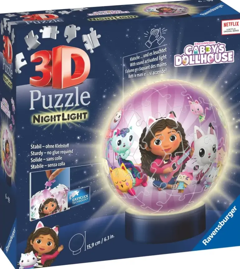 Ravensburger: Puzzle Ball - Gabby's Doll House Night Light (74)