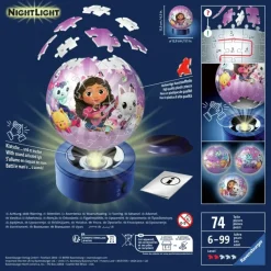 Ravensburger: Puzzle Ball - Gabby's Doll House Night Light (74)
