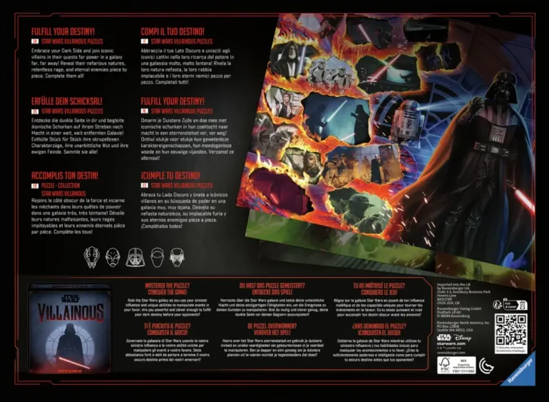 Ravensburger: Star Wars - Villainous, Asajj Ventress (1000)