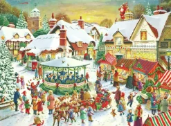 Ravensburger: The Christmas Market & Santa's Christmas Supper (2 x 500)