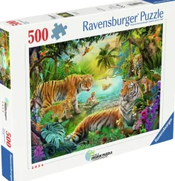 Ravensburger: Tiger Family in the Oasis (500)