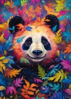 Schmidt: Panda in a Rainbow-Coloured Forest (1000)