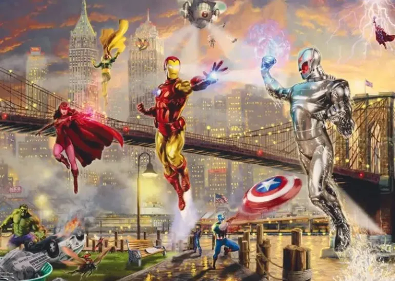Schmidt: Thomas Kinkade Studios - Marvel, Iron Man (1000)
