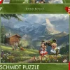 Schmidt: Thomas Kinkade Studios - Disney, Mickey and Minnie in the Alps (1000)