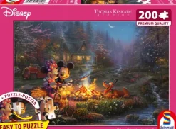 Schmidt: Thomas Kinkade Studios - Disney, Mickey and Minnie Sweetheart Campfire (200)