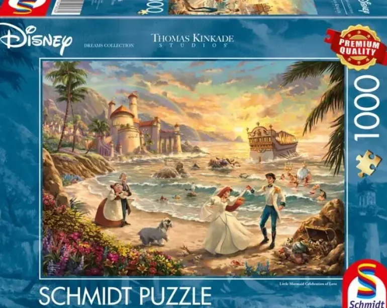 Schmidt: Thomas Kinkade Studios - Disney, Little Mermaid Celebration of Love (1000)