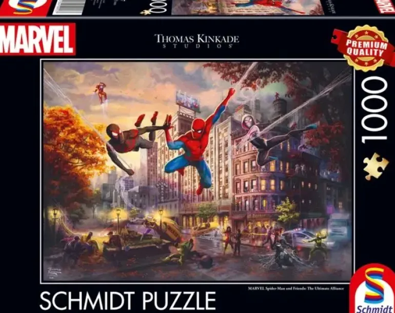 Schmidt: Thomas Kinkade Studios - Marvel, Spider-Man and Friends: The Ultimate Alliance (1000)
