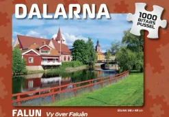 Svenskapussel: Dalarna - Falun, Vy över Faluån (1000)