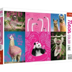 Trefl: Neon Color Line - Crazy Animals (1000)