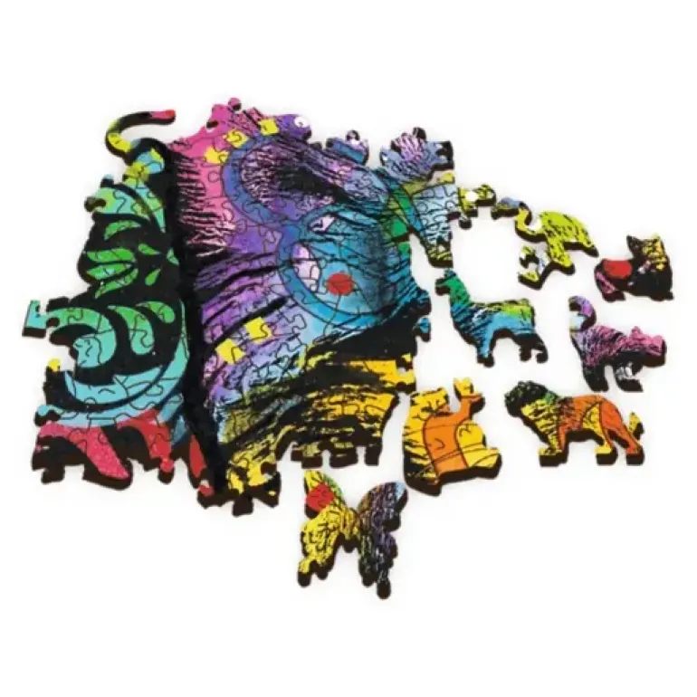 Trefl: Träpussel Wood Craft - Colorful Puppy (501)