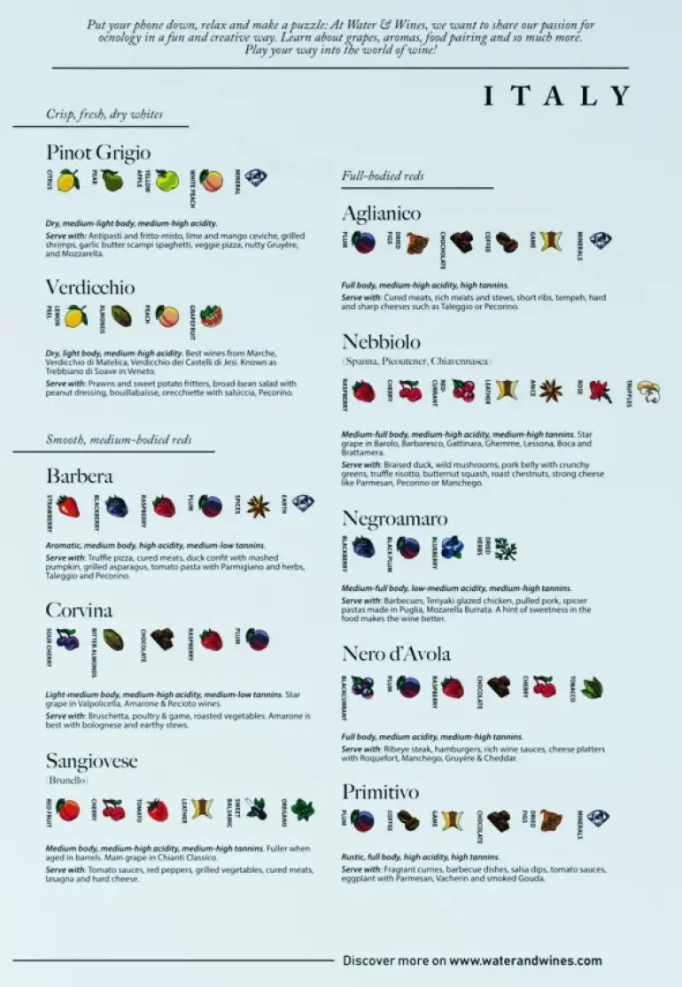 Water & Wines: Italy - Wine Puzzle (1000)