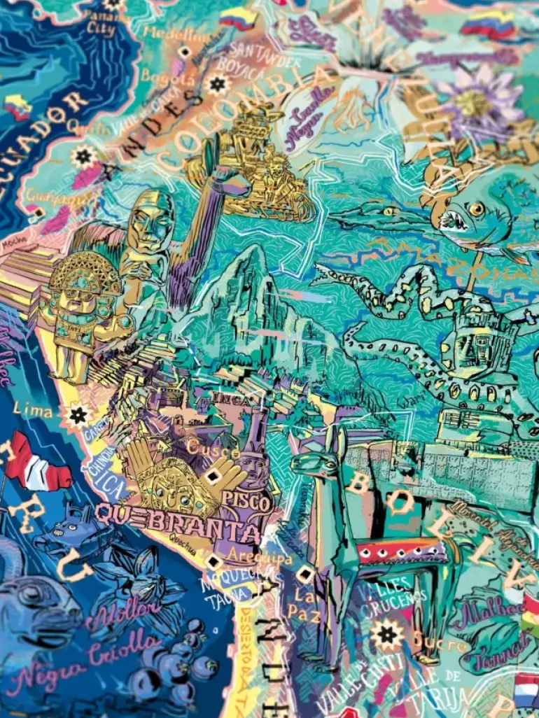 Water & Wines: South America - Wine Puzzle (1000)