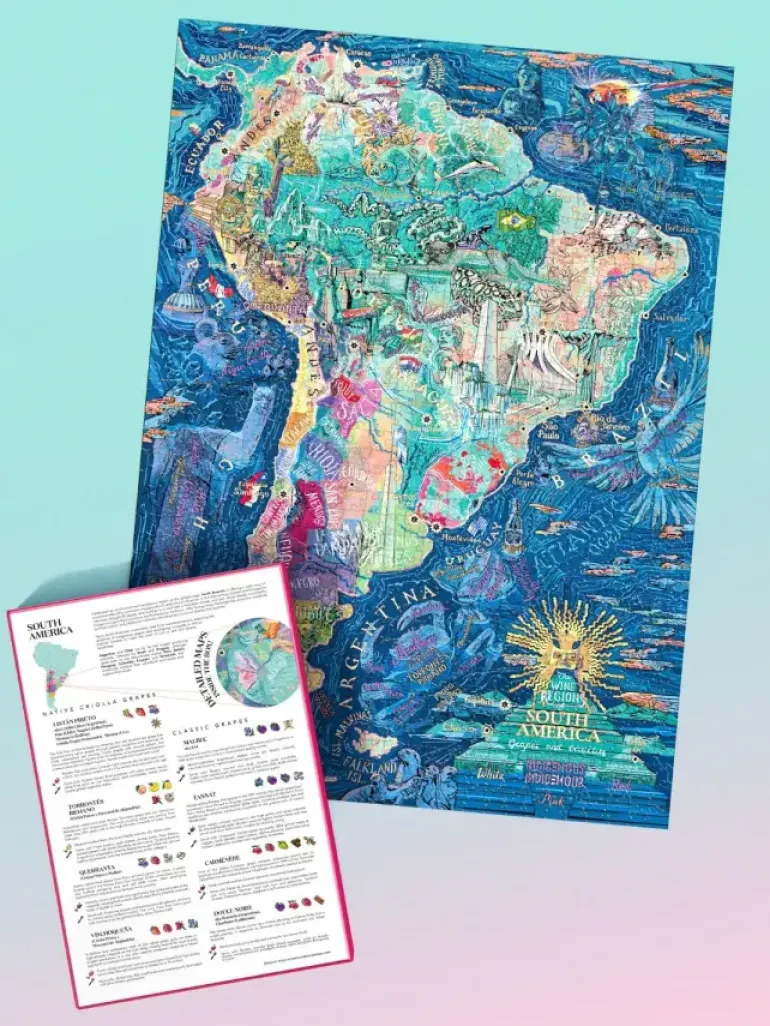 Water & Wines: South America - Wine Puzzle (1000)