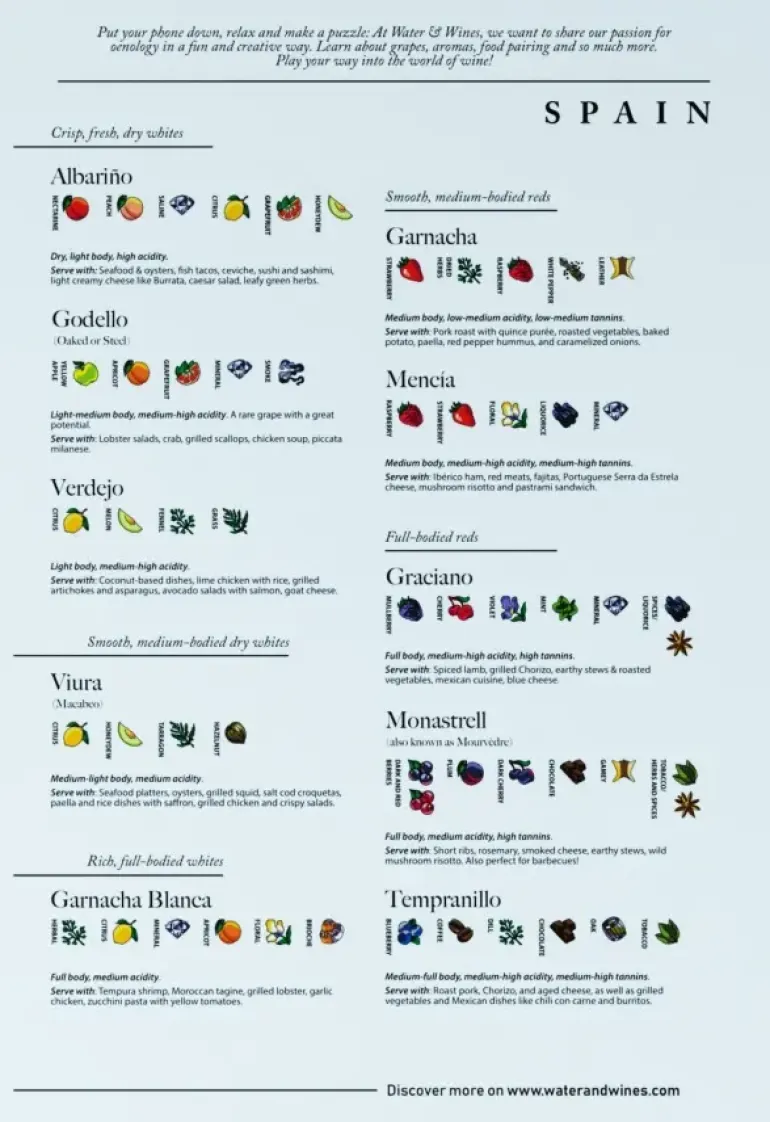 Water & Wines: Spain - Wine Puzzle (1000)